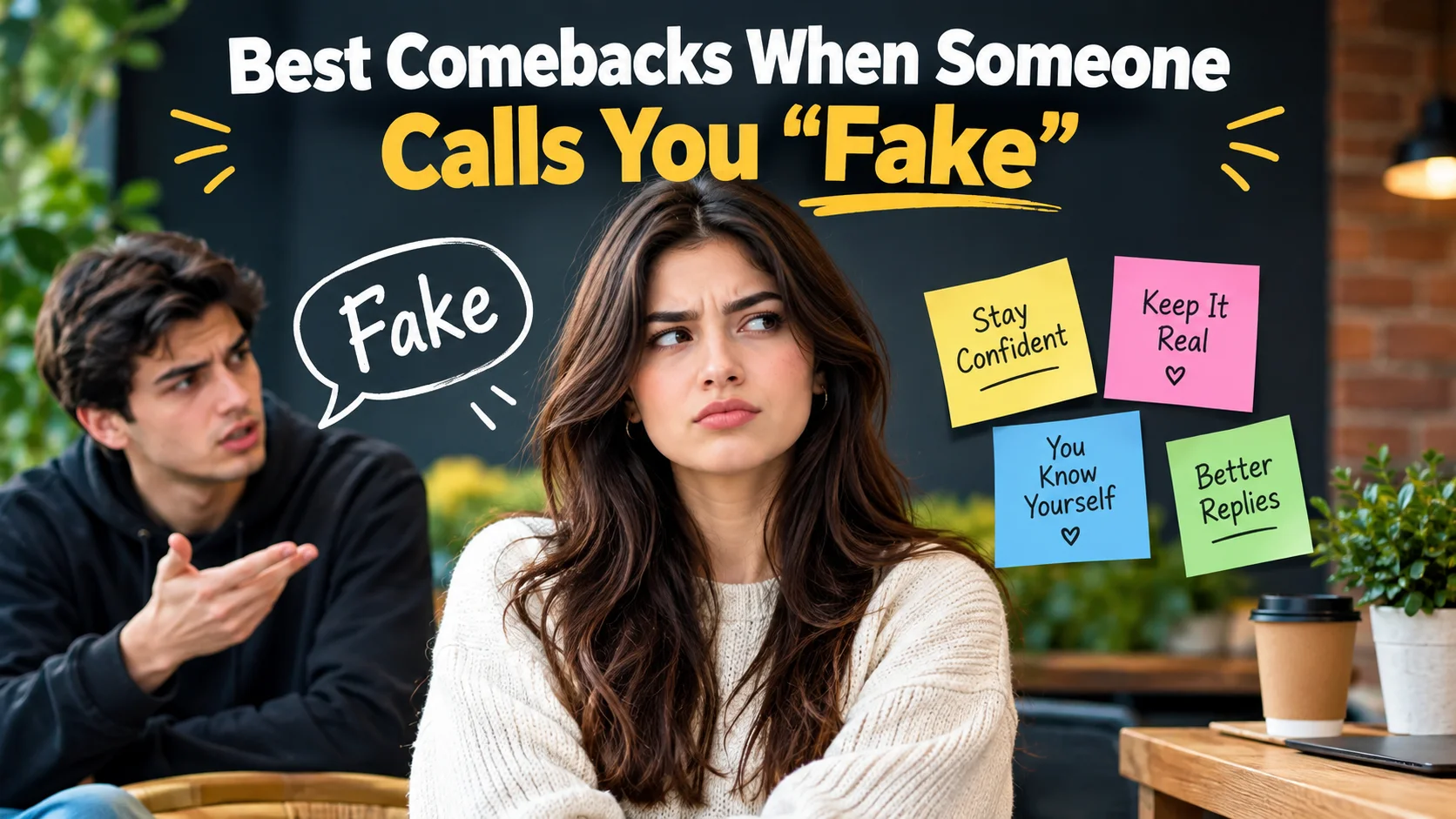 Best Comebacks When Someone Calls You “Fake”