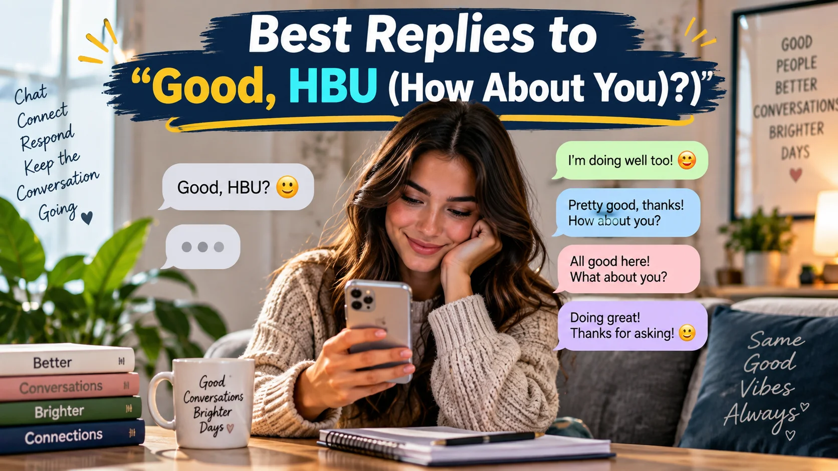 Best Replies to “Good, HBU (How About You)?”
