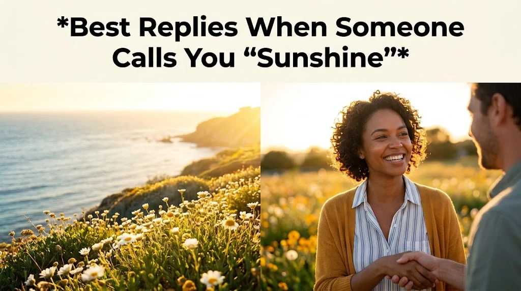 Best Replies When Someone Calls You “Sunshine” 