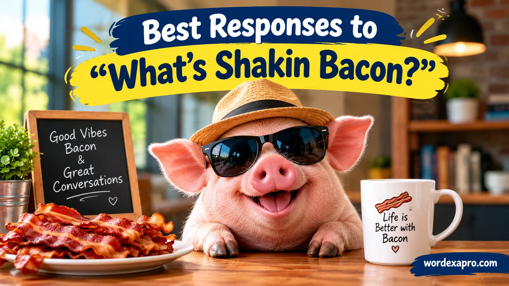 Best Responses to “What’s Shakin Bacon?”