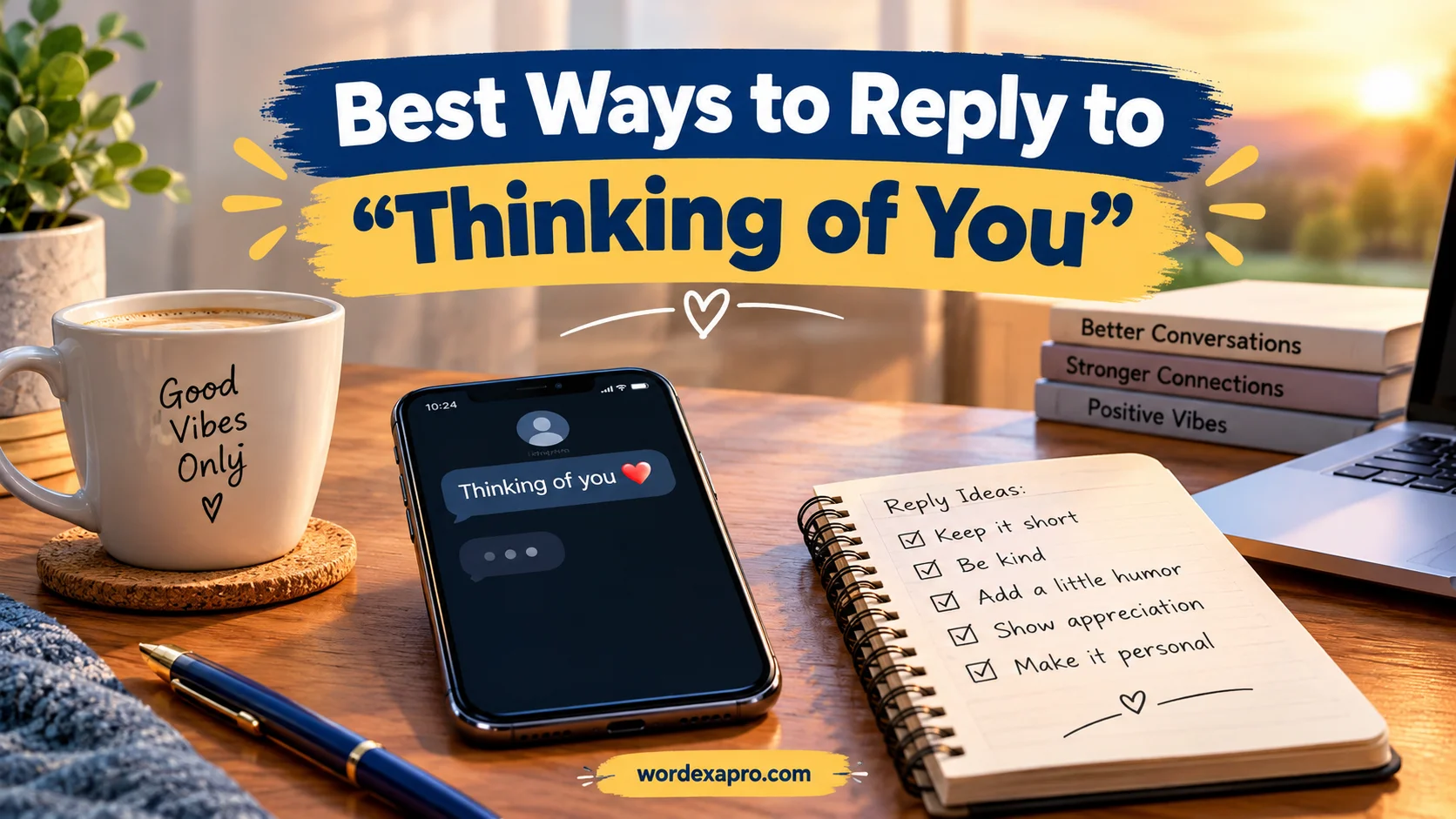 Best Ways to Reply to “Thinking of You”