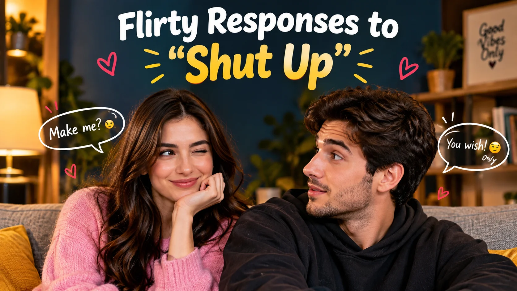 Flirty Responses to “Shut Up”