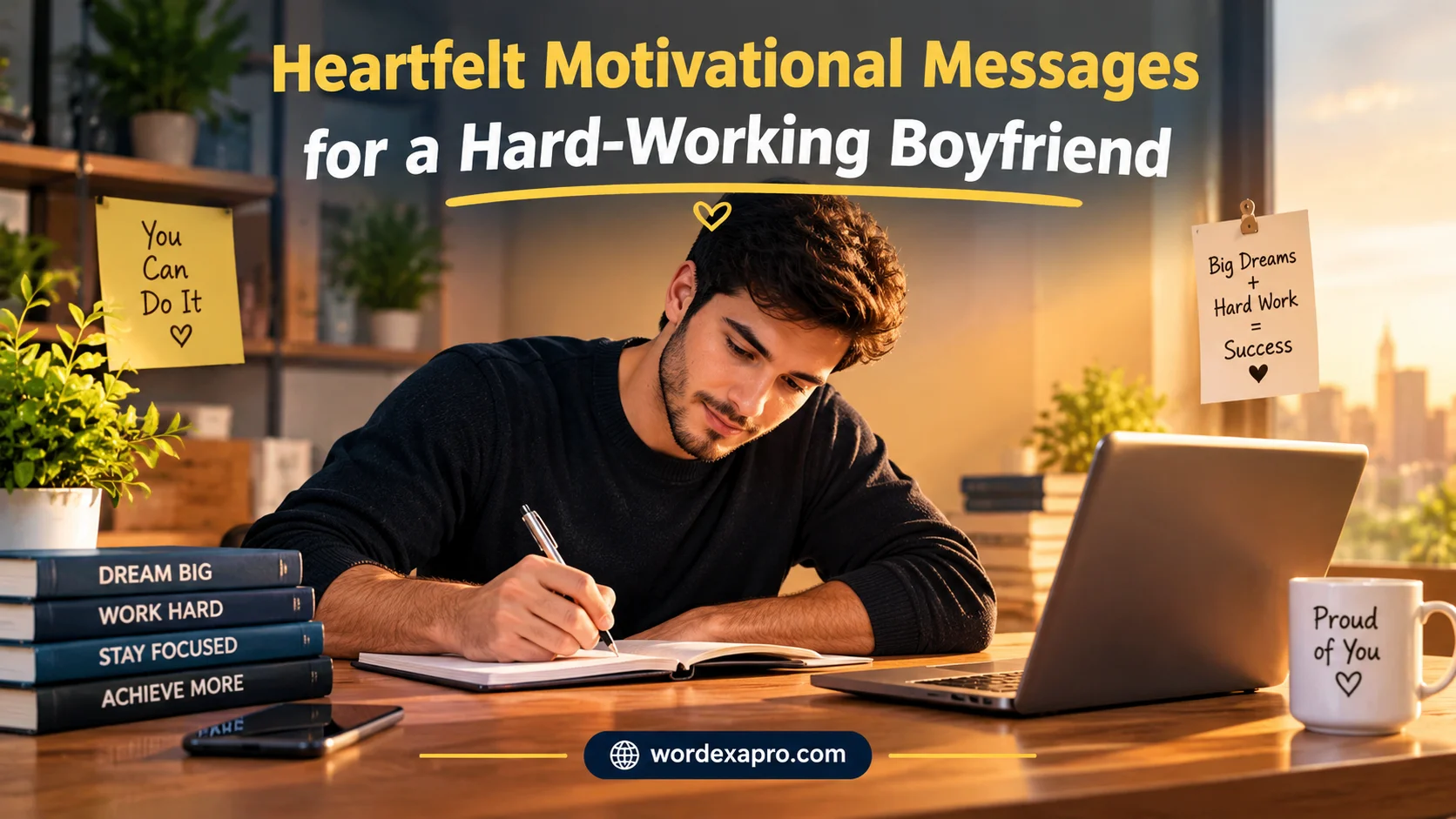 Heartfelt Motivational Messages for a Hard-Working Boyfriend