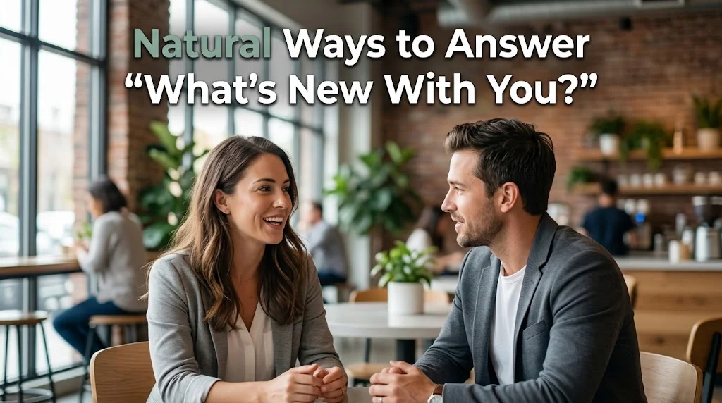 Natural Ways to Answer “What’s New With You?”