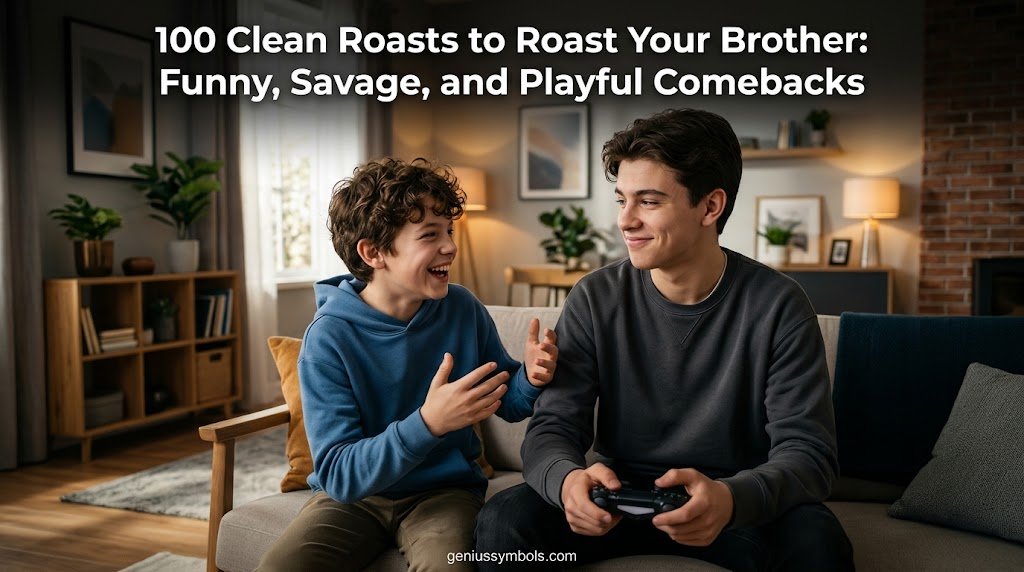 100 Clean Roasts to Roast Your Brother