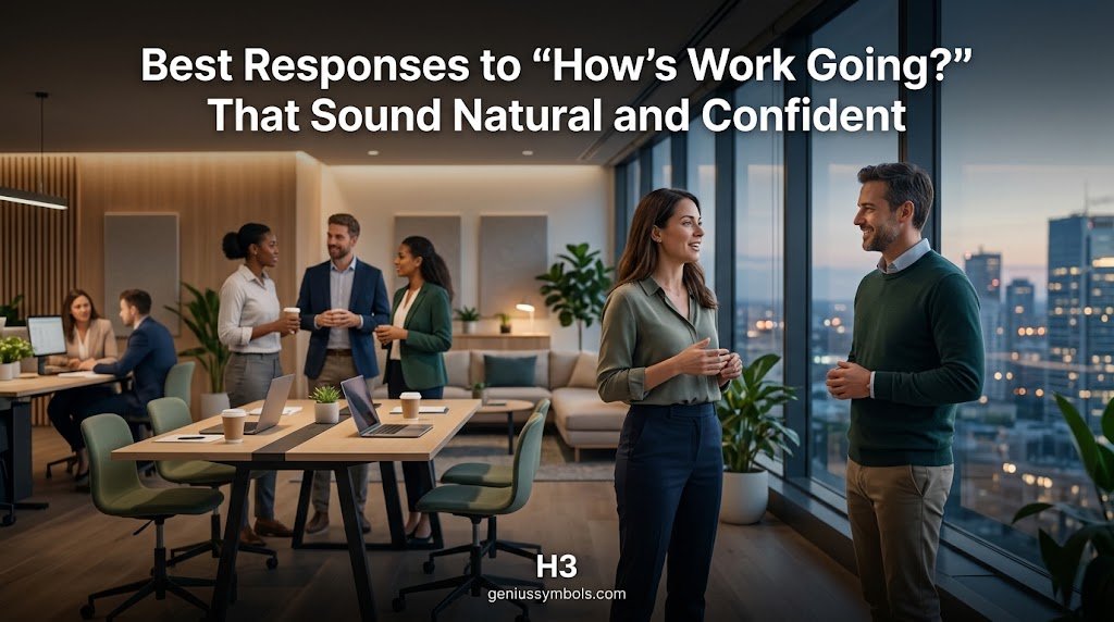Best Responses to “How’s Work Going?”