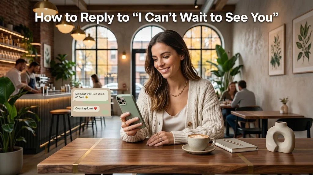 How to Reply to “I Can’t Wait to See You”