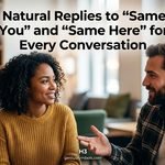 Natural Replies to “Same to You” and “Same Here”
