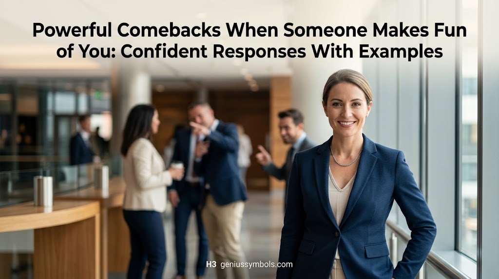 Powerful Comebacks When Someone Makes Fun of You
