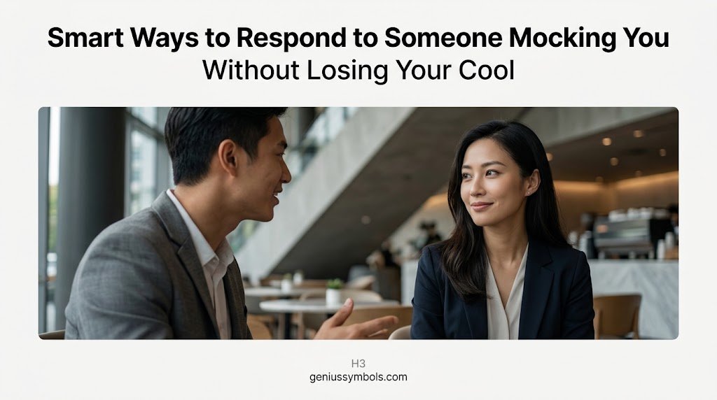 Smart Ways to Respond to Someone Mocking